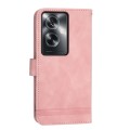 For OPPO A2 Dierfeng Dream Line TPU + PU Leather Phone Case(Pink)