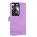 For OPPO A2 Dierfeng Dream Line TPU + PU Leather Phone Case(Purple)