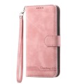 For Realme 12 Pro+ Dierfeng Dream Line TPU + PU Leather Phone Case(Pink)