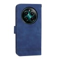 For Realme 12+ Dierfeng Dream Line TPU + PU Leather Phone Case(Blue)
