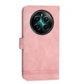 For Realme 12+ Dierfeng Dream Line TPU + PU Leather Phone Case(Pink)