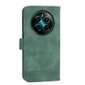 For Realme 12+ Dierfeng Dream Line TPU + PU Leather Phone Case(Green)