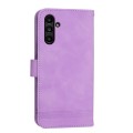 For Samsung Galaxy A15 Dierfeng Dream Line TPU + PU Leather Phone Case(Purple)