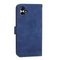 For Samsung Galaxy A05 Dierfeng Dream Line TPU + PU Leather Phone Case(Blue)