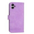 For Samsung Galaxy A05 Dierfeng Dream Line TPU + PU Leather Phone Case(Purple)