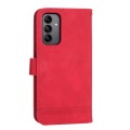 For Samsung Galaxy A05s Dierfeng Dream Line TPU + PU Leather Phone Case(Red)