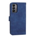 For Samsung Galaxy A05s Dierfeng Dream Line TPU + PU Leather Phone Case(Blue)