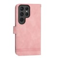 For Samsung Galaxy S24 Ultra 5G Dierfeng Dream Line TPU + PU Leather Phone Case(Pink)
