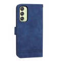 For Samsung Galaxy A25 5G Global Dierfeng Dream Line TPU + PU Leather Phone Case(Blue)