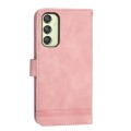 For Samsung Galaxy A25 5G Global Dierfeng Dream Line TPU + PU Leather Phone Case(Pink)