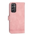 For Samsung Galaxy A35 Dierfeng Dream Line TPU + PU Leather Phone Case(Pink)