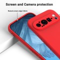 For Google Pixel 9 Pure Color Liquid Silicone Shockproof Phone Case(Red)