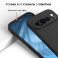 For Google Pixel 9 Pure Color Liquid Silicone Shockproof Phone Case(Black)