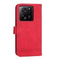 For Xiaomi 13T Dierfeng Dream Line TPU + PU Leather Phone Case(Red)
