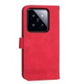 For Xiaomi 14 Pro Dierfeng Dream Line TPU + PU Leather Phone Case(Red)