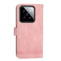 For Xiaomi 14 Dierfeng Dream Line TPU + PU Leather Phone Case(Pink)