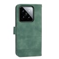 For Xiaomi 14 Dierfeng Dream Line TPU + PU Leather Phone Case(Green)