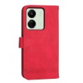 For Xiaomi Redmi 13C Dierfeng Dream Line TPU + PU Leather Phone Case(Red)