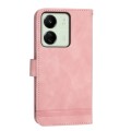 For Xiaomi Redmi 13C Dierfeng Dream Line TPU + PU Leather Phone Case(Pink)