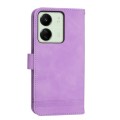 For Xiaomi Redmi 13C Dierfeng Dream Line TPU + PU Leather Phone Case(Purple)