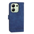 For Xiaomi Redmi Note13 4G Dierfeng Dream Line TPU + PU Leather Phone Case(Blue)