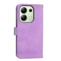 For Xiaomi Redmi Note13 4G Dierfeng Dream Line TPU + PU Leather Phone Case(Purple)
