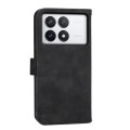 For Xiaomi Poco X6 Pro 5G Dierfeng Dream Line TPU + PU Leather Phone Case(Black)