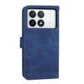 For Xiaomi Poco X6 Pro 5G Dierfeng Dream Line TPU + PU Leather Phone Case(Blue)