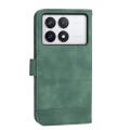 For Xiaomi Poco X6 Pro 5G Dierfeng Dream Line TPU + PU Leather Phone Case(Green)