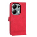 For Xiaomi Redmi Note 13 Pro 4G Dierfeng Dream Line TPU + PU Leather Phone Case(Red)