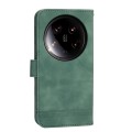 For Xiaomi 14 Ultra Dierfeng Dream Line TPU + PU Leather Phone Case(Green)