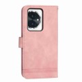 For Honor 100 Dierfeng Dream Line TPU + PU Leather Phone Case(Pink)