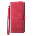 For Honor 100 Pro Dierfeng Dream Line TPU + PU Leather Phone Case(Red)