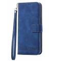 For Honor 100 Pro Dierfeng Dream Line TPU + PU Leather Phone Case(Blue)