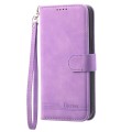 For Honor 100 Pro Dierfeng Dream Line TPU + PU Leather Phone Case(Purple)