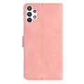 For Samsung Galaxy A32 5G Seven Butterflies Embossed Leather Phone Case(Pink)