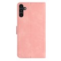 For Samsung Galaxy A05s Seven Butterflies Embossed Leather Phone Case(Pink)
