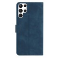 For Samsung Galaxy S24 Ultra 5G Seven Butterflies Embossed Leather Phone Case(Blue)