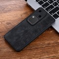 For vivo S18 AZNS 3D Embossed Skin Feel Phone Case(Black)