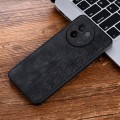 For vivo S18e AZNS 3D Embossed Skin Feel Phone Case(Black)