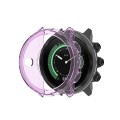 For Suunto 9 Transparent TPU Silicone Watch Case(Transparent Purple)