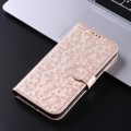 For Google Pixel 9 Pro Honeycomb Dot Texture Leather Phone Case(Gold)