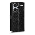 For Xiaomi Redmi Note 13 Pro+ 5G Honeycomb Dot Texture Leather Phone Case(Black)