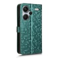 For Xiaomi Redmi Note 13 Pro+ 5G Honeycomb Dot Texture Leather Phone Case(Green)