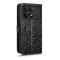 For Xiaomi Poco X6 Pro / Redmi K70E 5G Honeycomb Dot Texture Leather Phone Case(Black)