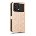 For Xiaomi Poco X6 Pro / Redmi K70E 5G Honeycomb Dot Texture Leather Phone Case(Gold)