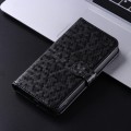 For Xiaomi Poco M6 Pro 4G Honeycomb Dot Texture Leather Phone Case(Black)