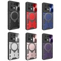 For Xiaomi Redmi Note 13 Pro 5G CD Texture Sliding Camshield Magnetic Holder Phone Case(Purple)