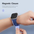 DUX DUCIS Magnetic Silicone Watch Band For Apple Watch 9 41mm(Blue)