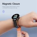 DUX DUCIS Magnetic Silicone Watch Band, Size:22mm(Black Orange)